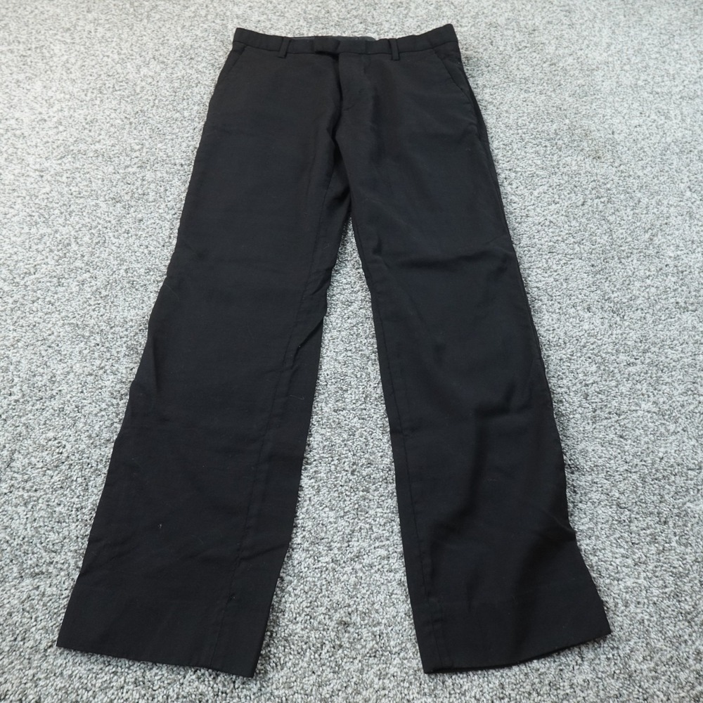 Banana Republic Pants Mens 30X30 Black Wool Slim Fit Dress Chino Trouser Office